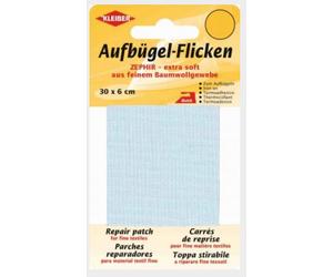 Aufbügel - Flicken 30 x 6 cm hellblau