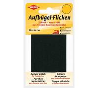 Aufbügel - Flicken 30 x 6 cm schwarz