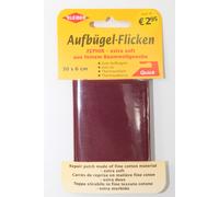 Aufbügel - Flicken 30 x 6 cm weinrot