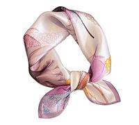 Aufeel Damen Af001 Modern | Kleiner quadratischer Seiden-Schal, Kopftuch und Bandana für Haar oder Tasche, in Geschenkverpackung