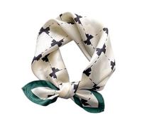 Aufeel Halstuch, 100 % echte Maulbeerseide, klein, quadratisch, 53,3 cm, leichtes Kopftuch, bedruckt, in Geschenkverpackung, Small