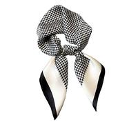 Aufeel Quadratischer Schal aus 100 % reiner Maulbeerseide, 68,6 x 68,6 cm, Damen-Halstuch, Kopftuch, S