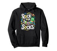 Aufklärungstag zum Thema Rock Your Socks Down Syndrom Caterpillar Kids Pullover Hoodie