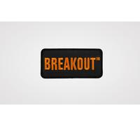 Aufnäher 4″ Breakout Patch ca. 10,2 x 4,45 cm schwarz orange