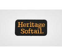 Aufnäher 4″ Heritage Softail Patch ca. 10,2 x 5,1 cm schwarz orange