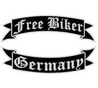 Aufnäher Free Biker Germany oberere Schwinge & untere Schwinge 35cm