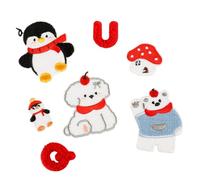 Aufnäher Mit Cartoon Tiermuster Zum Aufbügeln Auf Stoff Stickerei Applikation Für Kinderkleidung Rucksäcke Hüte Taschen Nähen Basteln Kreatives Nähzubehör