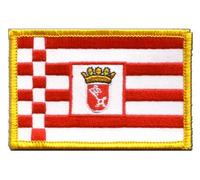 Flaggenfritze Aufnäher Patch Flagge Deutschland Bremen - 8 x 6 cm