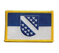 Flaggenfritze Aufnäher Patch Flagge Deutschland Stadt Kassel - 8 x 6 cm