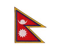 Aufnäher Patch Flagge Nepal - 8 x 6 cm