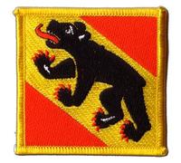 Aufnäher Patch Flagge Schweiz Kanton Bern - 7 x 7 cm