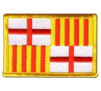 Aufnäher Patch Flagge Spanien Barcelona - 8 x 6 cm