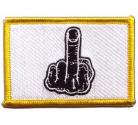 Aufnäher Patch Flagge Stinkefinger - 8 x 6 cm