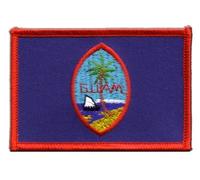 Aufnäher Patch Flagge USA Guam - 8 x 6 cm