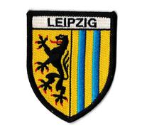 Aufnäher Stadt Leipzig bestickt zum Aufbügeln, Wappen Deutschland