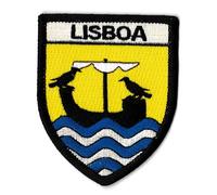 Aufnäher Stadt Lissabon, bestickt, zum Aufbügeln, Wappen Lisboa