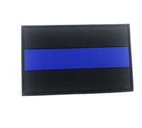 Aufnäher „Thin Blue Line“, Flagge, Polizei, Paintball, PVC