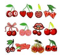 Aufnäher zum Aufbügeln, 12 Stück - Reparatur von Kleidung selbstklebend und nähen, Dekoration für Obst für Stoff | kreative Dekorationen für Shorts, Röcke, Hemden, Hüte, Accessoires, Homecraft,