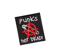 Aufnäher zum Aufbügeln, Punks Not Dead 7, bestickt, Souvenir.