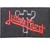 Aufnaher Judas Priest Metal Rock Punk Music Band Logo Jacket T shirt Patch Sew Iron on Embroidered Badge Sign Costum Size 4"Width X 2.5"Height