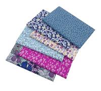 aufodara 6 Stück 50 x 80 cm Baumwollstoff Stoffpakete Groß Patchwork Stoffe Baumwolle, Baumwollstoff Meterware, Stoffe zum Nähen, Patchwork Stoffpaket zum Quilten DIY Basteln Handwerken (Bunt 02#)