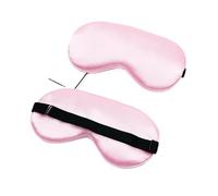 Augenmaske Augenabdeckung, imitierte Seide, Schlaf-Augenmaske, Schlafen, gepolstert, Schatten-Patch, Augenmaske, Augenbinden, tragbare Reise-Augenklappe, Reisen, Entspannen, Ausruhen(Pink)