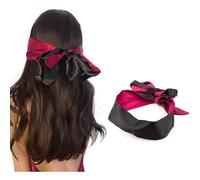 Augenmaske aus Satin, sexy Augenbinde zum Schlafen, Augen gebunden, Maske zum Schlafen in Satin, Maske aus Satin, Augenbinde für Bandage Augen, Liebespaare,Rosa Schwarz,1 Stück