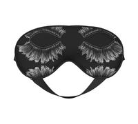 Augenmaske für Wimpern, doppelseitig weich, verdunkelnd, Schlafmaske