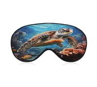 Augenmaske, Meeresschildkröten, Diamantmalerei, bedruckte Schlafmaske, Nachtaugenmaske, verdunkelnd, Schlafmaske, Reiseaugenmaske