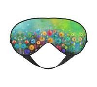 Augenmaske mit abstraktem Stil, bunte Blumen, glatt, weich, verstellbar, Schattierung, Augenbinde, Augenmaske für Ausruhen, Reisen