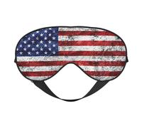 Augenmaske mit amerikanischer Flagge, Motiv: Unabhängigkeit, 4. Juli, weiche Verdunkelungs-Augenmaske, Reise-Augenmaske, Seitenschläfer-Augenmaske, Schlafmaske für Männer und Frauen
