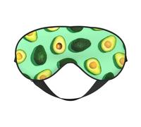 Augenmaske mit Avocado-Früchten, doppelseitig, weich, verdunkelnd, für Nickerchen, Nachtschlaf, Augenmaske