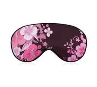 Augenmaske mit Blumenmuster, seitliche Schlafmaske, leichte Augenbinde, Schlafmaske, Nasenpolster und Gummiband für Kinder, Frauen und Männer
