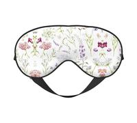 Augenmaske mit buntem Blumenmuster, doppelseitig, weich, verdunkelnd, Schlafmaske für Nickerchen, Nachtschlaf, Augenmaske