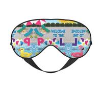 Augenmaske mit Flamingo und Schwimmbad, glatt, weich, verstellbar, Schattierung, Augenbinde, Augenmaske für Erholung, Reisen