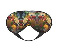 Augenmaske mit frischen Früchten für ultimativen Schlafkomfort, verstellbar, atmungsaktiv und stilvoll, perfekt für Lichtempfindlichkeit, Schlaflosigkeit