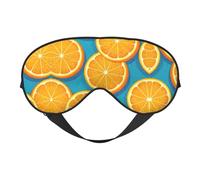 Augenmaske mit frischen Orangenfrüchten für ultimativen Schlafkomfort, verstellbar, atmungsaktiv und stilvoll, perfekt für Lichtempfindlichkeit, Schlaflosigkeit