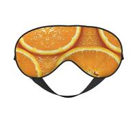 Augenmaske mit frischen Orangenscheiben für ultimativen Schlafkomfort, verstellbar, atmungsaktiv und stilvoll, perfekt für Lichtempfindlichkeit, Schlaflosigkeit