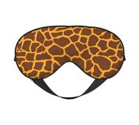 Augenmaske mit Giraffen-Druck, Unisex, Schlaf-Augenabdeckung mit verstellbaren Trägern, Reise-Augenmaske