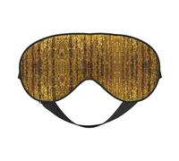 Augenmaske mit goldfarbenen Pailletten, glitzernd, doppelseitig, weich, Verdunkelung, Entspannung, Nulldruck, Nachtschlafmaske