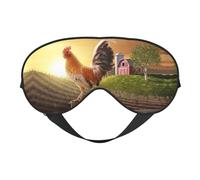 Augenmaske mit Huhn, doppelseitig, weich, verdunkelnd, für Nickerchen, Nachtschlaf, Augenmaske