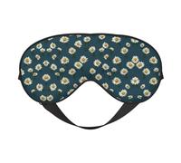 Augenmaske mit kleinen Gänseblümchen, doppelseitig weich, verdunkelnd, für Nickerchen, Nachtschlaf, Augenmaske