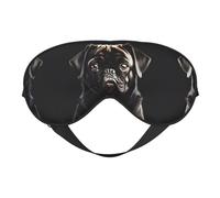Augenmaske mit niedlichem Mops-Aufdruck, weiche Verdunkelungs-Augenmaske, Reise-Augenmaske, Seitenschläfer-Augenabdeckung, Schlaf-Augenmaske für Männer und Frauen