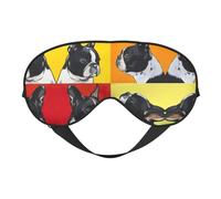 Augenmaske mit niedlichem Mops-Druck, weiche Verdunkelung, Reise-Augenmaske, Seitenschläfer-Augenabdeckungen, Schlaf-Augenmaske für Männer und Frauen