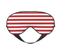 Augenmaske mit roten Streifen für ultimativen Schlafkomfort, verstellbar, atmungsaktiv und stilvoll, perfekt für Lichtempfindlichkeit, Schlaflosigkeit