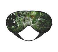 Augenmaske mit tropischem Regenwald, verstellbar, glatt, weich, Augenmaske, Schattierung, Augenbinde, Augenmaske für Ausruhen, Reisen