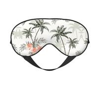 Augenmaske mit tropischen Palmen, Verdunkelung, Unisex, Schlaf-Augenabdeckungen mit verstellbaren Trägern, Reise-Augenmaske