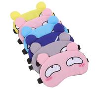 Augenmaske mit Verstellbarem Gummiband 6 Stück aus Seide Süße | Leichtes Kawaii Design, für Zuhause und Partys, Sanfter Halt für Augen und Gesichtshaut