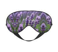 Augenmaske mit violettem Lavendelblüten für ultimativen Schlafkomfort, verstellbar, atmungsaktiv und stilvoll, perfekt für Lichtempfindlichkeit, Schlaflosigkeit