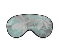 Augenmaske, seitliche Schlafmaske, leichte Augenbinde, Nasenpolster und elastisches Band, für Kinder, Damen und Herren, Mintgrau